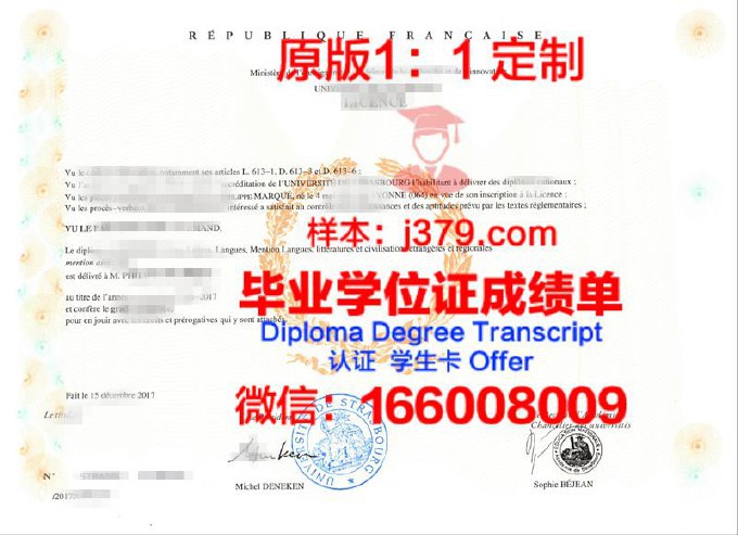 斯特拉斯堡大学斯特拉斯堡经济管理学院毕业证等级(斯特拉斯堡大学lea)