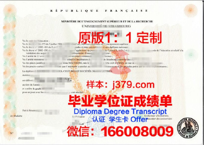 斯特拉斯堡大学斯特拉斯堡经济管理学院毕业证等级(斯特拉斯堡大学lea)